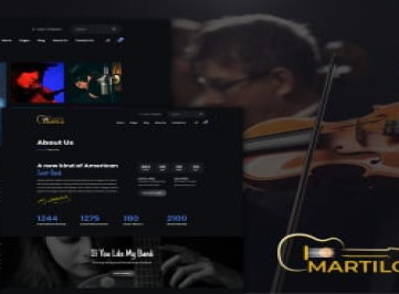  шаблон  Martilo Audio Music Band