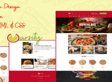 Varsity Pizza - Многоцелевой HTML-шаблон для электронной коммерции