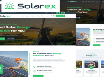 Solarex - шаблон  для солнечной и возобновляемой энергии
