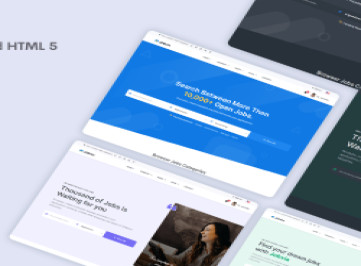 Jobvia - шаблон сайта со списком вакансий и доской объявлений