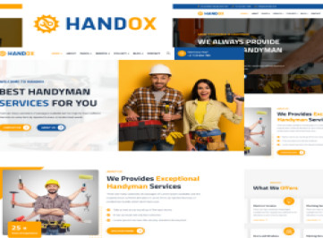 Handox - Шаблон  для услуг разнорабочих