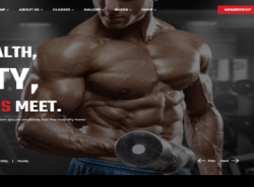 Oxygen - Шаблон  для тренажерного зала и йоги