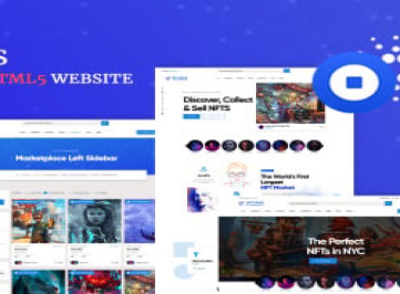 Шаблон сайта NFT Fans Crypto Marketplace HML5