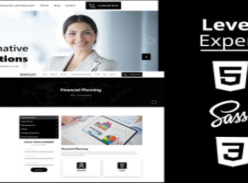 LeverExpert - Финансовый консультант Html5 Css3 Тематический шаблон веб-