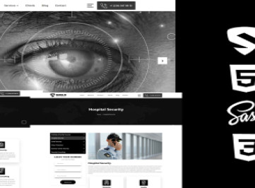 Shield - Служба безопасности и защиты Html5 Css3 Тема