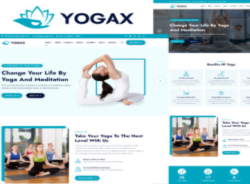 Yogax - шаблон  для йоги и медитации