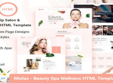 Mixlax - Beauty Nail Spa Макияж Wellness Salon HTML