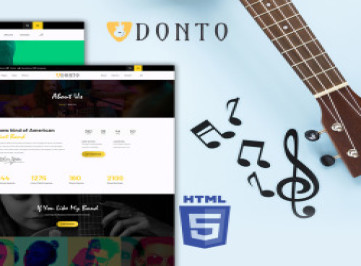 Шаблон   для мероприятий Donto Music Band