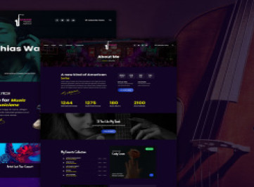 Музыкальная студия караок и интернет-магазин Шаблон сайта 