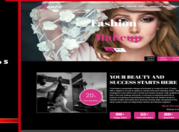 Lunox — визажист и уникальный HTML-шаблон Fashion Beauty