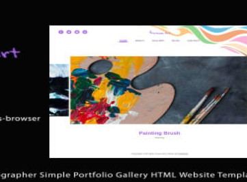 Mathilda - Художница и фотограф Простой HTML-шаблон  с галереей портфолио