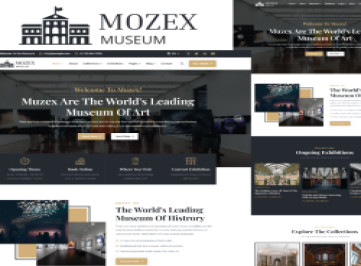 Mozex - Шаблон  для музеев и художников