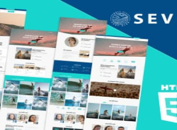 Шаблон   для серфинга и водных видов спорта Sevin