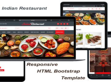 Индийский ресторан — адаптивный HTML-шаблон 
