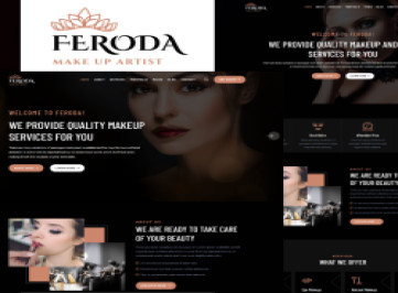 Feroda - Шаблон  для визажиста