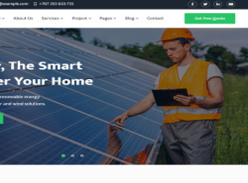 Suntrix - Шаблон  по солнечной и возобновляемой энергии