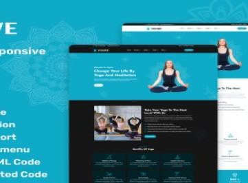 Yogwe - адаптивный HTML-шаблон йоги