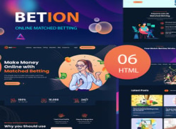 Betion - HTML-шаблон для парных онлайн-ставок