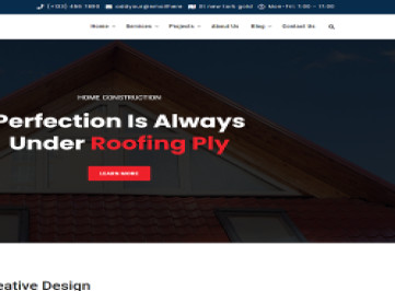 HTML-шаблон службы ремонта кровли дома
