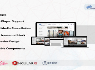 Newsnet - Шаблон газеты и журнала Angular 13