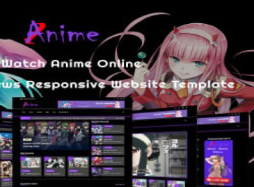OneAnime - смотрите аниме онлайн и новости аниме или блог  шаблон веб-