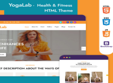 YogaLab - HTML-тема для йоги и медитации, здоровья и фитнеса