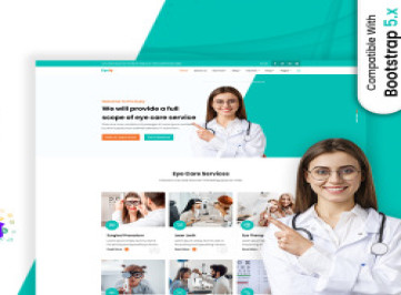 Глазастый | HTML-шаблон оптометриста и офтальмолога