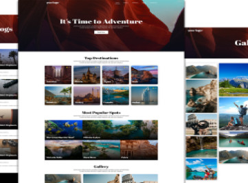 Шаблон  5 для приложения для путешествий