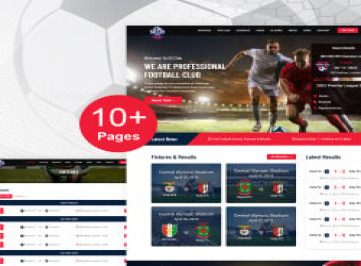 Футбольный клуб - HTML-шаблон  футбольного или спортивного клуба
