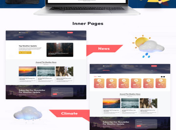 Weather Hub — адаптивный HTML-