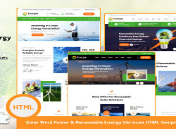 Energie - -шаблон солнечной и возобновляемой энергии