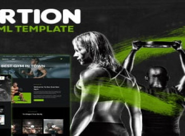 Exertion – HTML-шаблон тренажерного зала