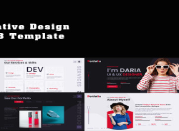 Портфолио Креативное портфолио HTML-