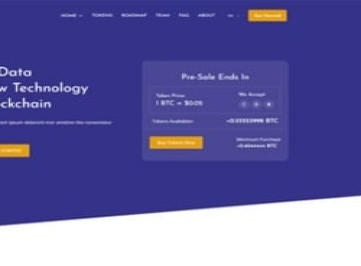 Boston - Биткойн и криптовалюта ICO Целевая страница HTML-