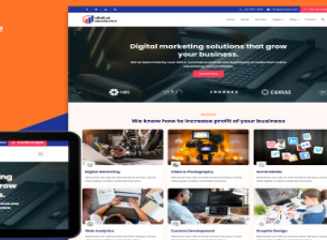 Цифровой маркетинг и решения HTML-шаблон веб-