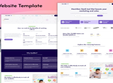 HTML-шаблон  SaaS Tool