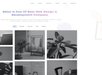Aeizo - Минимальный шаблон портфолио TailwindCSS