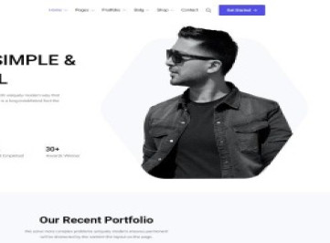 -шаблон минимального портфолио Dreamhub