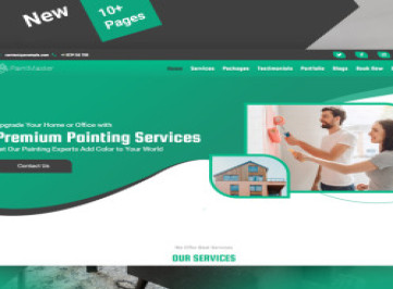 Paint Master - Шаблон сайта малярной компании и подрядчика