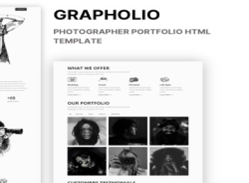 Графолио | Портфолио фотографа  Шаблон 5