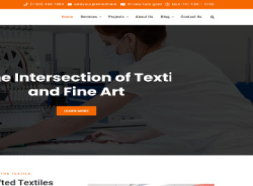 HTML-шаблон текстильной промышленности