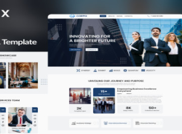 Corpix — поднимите свое корпоративное присутствие с помощью современного HTML-шаблона