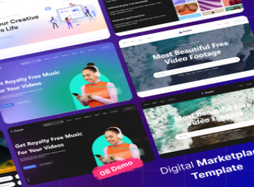 Markety — HTML-шаблон цифровой торговой площадки