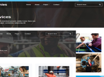 Сервисная компания — адаптивный шаблон сайта на 