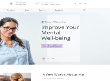 Sense - шаблон многостраничного HTML-сайта психолога  