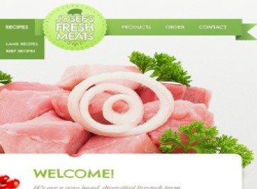 Шаблон сайта фермы крупного рогатого скота 