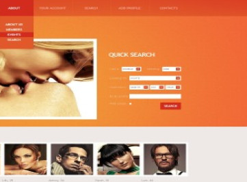 Шаблон сайта знакомств 