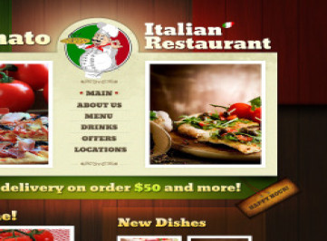 Шаблон сайта итальянского ресторана 