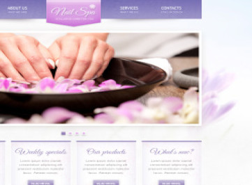  шаблон сайта маникюрного салона  