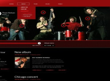 Шаблон сайта музыкальной группы 